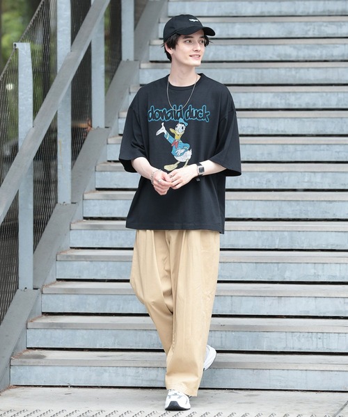 SIGNAL SPORTS（シグナルスポーツ）の「【SIGNAL SPORTS】DISNEY/ディズニーコラボキャラプリントTシャツ（Tシャツ/カットソー・メンズ・ブラック/グリーン/ホワイト・MEDIUM/LARGE）」の9枚目の写真