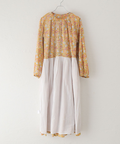 H.A.O / ハオ】Block Print L/S Dress：ワンピース 【公式通販】