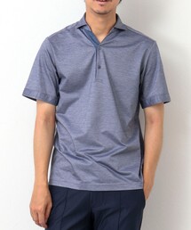 Stutostein Nolley's | 《ビジカジ対応》スキッパーカッタウェイポロシャツ(ポロシャツ)