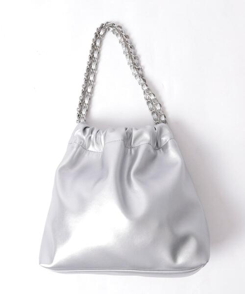 coen（コーエン）の「チェーン巾着バッグ（ハンドバッグ・レディース・ブラック/シルバー・FREE）」の8枚目の写真