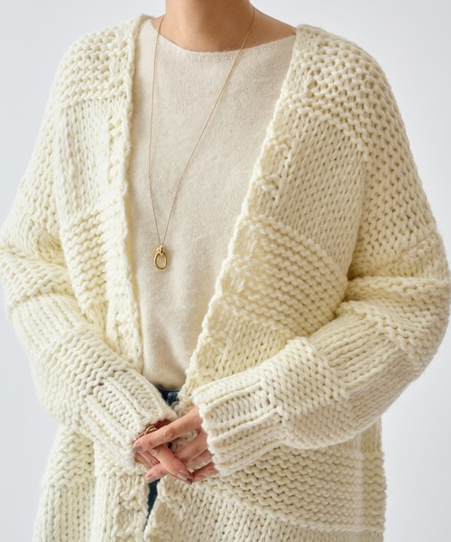 BEARDSLEYボーダーカーディガンニット BEARDSLEY（ビアズリー）の「《15 quinze》ボーダー前後ニット