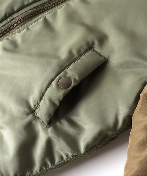 BREEZE（ブリーズ）の「中綿MA-1ブルゾン（MA-1・キッズ・カーキ・80/90/110/130/140/120/100）」の6枚目の写真