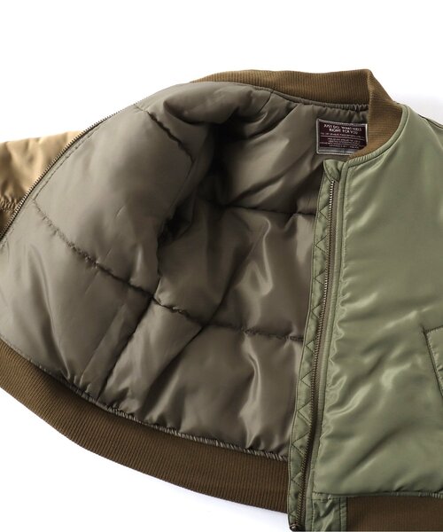 BREEZE（ブリーズ）の「中綿MA-1ブルゾン（MA-1・キッズ・カーキ・80/90/110/130/140/120/100）」の7枚目の写真