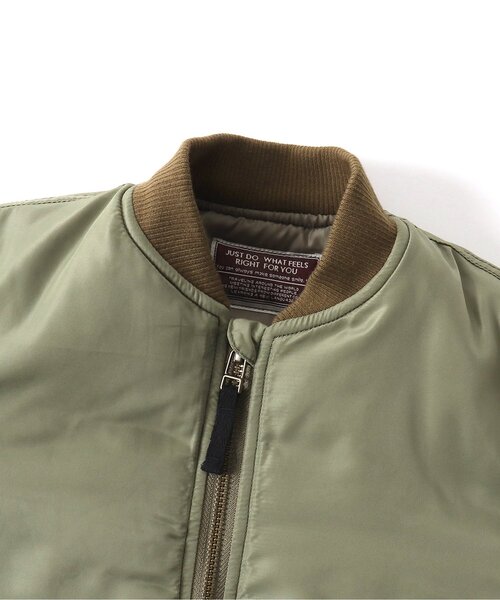 BREEZE（ブリーズ）の「中綿MA-1ブルゾン（MA-1・キッズ・カーキ・80/90/110/130/140/120/100）」の10枚目の写真