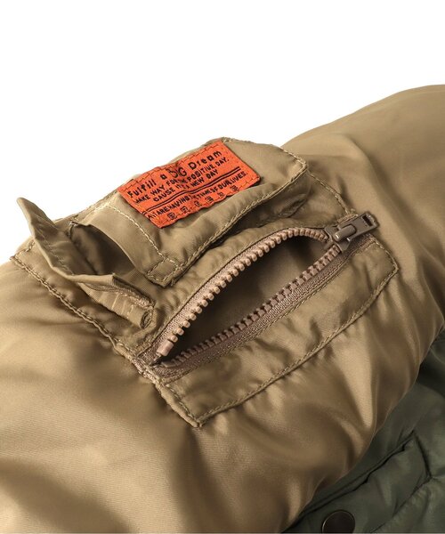 BREEZE（ブリーズ）の「中綿MA-1ブルゾン（MA-1・キッズ・カーキ・80/90/110/130/140/120/100）」の13枚目の写真