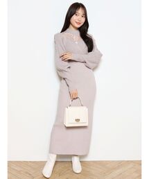 MERCURYDUO | 2WAYオープンショルダードッキングレースニットワンピース(ワンピース)