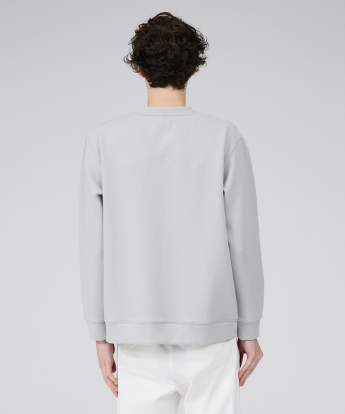 ABAHOUSE GRAY(アバハウスグレイ)の「【Grandeur】シルキーダンボール ロゴ 長袖 Tシャツ(Tシャツ/カットソー・メンズ・グレイッシュベージュ/ホワイト/グリーン/ネイビー/スモークピンク・46/48)」の12枚目の写真