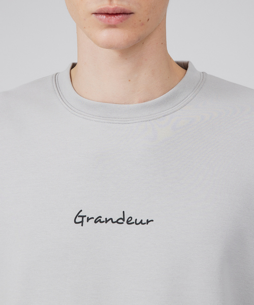 ABAHOUSE GRAY(アバハウスグレイ)の「【Grandeur】シルキーダンボール ロゴ 長袖 Tシャツ(Tシャツ/カットソー・メンズ・グレイッシュベージュ/ホワイト/グリーン/ネイビー/スモークピンク・46/48)」の13枚目の写真