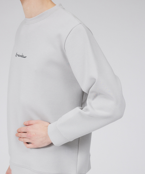 ABAHOUSE GRAY(アバハウスグレイ)の「【Grandeur】シルキーダンボール ロゴ 長袖 Tシャツ(Tシャツ/カットソー・メンズ・グレイッシュベージュ/ホワイト/グリーン/ネイビー/スモークピンク・46/48)」の14枚目の写真