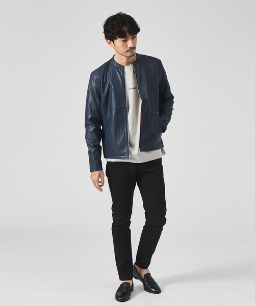 ABAHOUSE GRAY(アバハウスグレイ)の「【Grandeur】シルキーダンボール ロゴ 長袖 Tシャツ(Tシャツ/カットソー・メンズ・グレイッシュベージュ/ホワイト/グリーン/ネイビー/スモークピンク・46/48)」の18枚目の写真