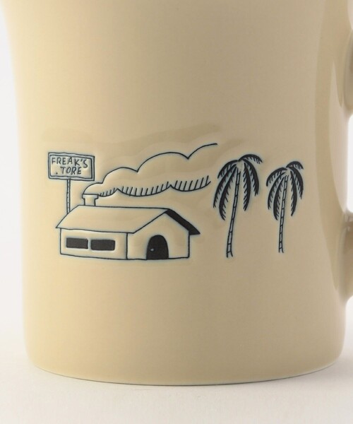 FREAK'S STORE（フリークスストア）の「OGAWA YOHEIアート マグカップ 280ml（グラス/マグカップ/タンブラー・メンズ・ベージュ/サックスブルー・ONE SIZE）」の8枚目の写真