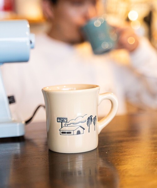 FREAK'S STORE（フリークスストア）の「OGAWA YOHEIアート マグカップ 280ml（グラス/マグカップ/タンブラー・メンズ・ベージュ/サックスブルー・ONE SIZE）」の10枚目の写真