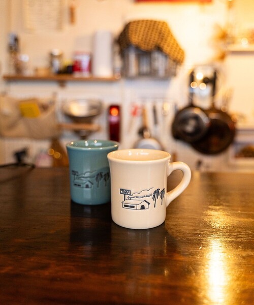 FREAK'S STORE（フリークスストア）の「OGAWA YOHEIアート マグカップ 280ml（グラス/マグカップ/タンブラー・メンズ・ベージュ/サックスブルー・ONE SIZE）」の14枚目の写真