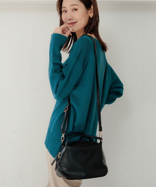 GLOBAL WORK(グローバルワーク)の「スぺ軽お財布ショルダー/一部店舗限定/973091(ショルダーバッグ・レディース・ブラック/アイボリー/レオパード・FREE)」の22枚目の写真