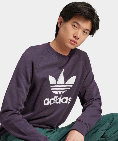 adidas(アディダス)の「アディカラー クラシックス トレフォイル クルーネック スウェット / トレーナー / アディダスオリジナルス adidas Originals(スウェット・メンズ・グレー/ブラック/パープル/ブルー・X-LARGE/MEDIUM/3XL/X-SMALL/XX-LARGE/LARGE/XX-SMALL/SMALL)」の21枚目の写真