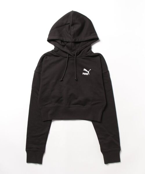 PUMA（プーマ）の「PUMA プーマ ウィメンズ CLASSICS クロップド フーディー TR（スウェット・レディース・ブラック/ライトグレー・LARGE/MEDIUM/X-SMALL/SMALL）」の19枚目の写真