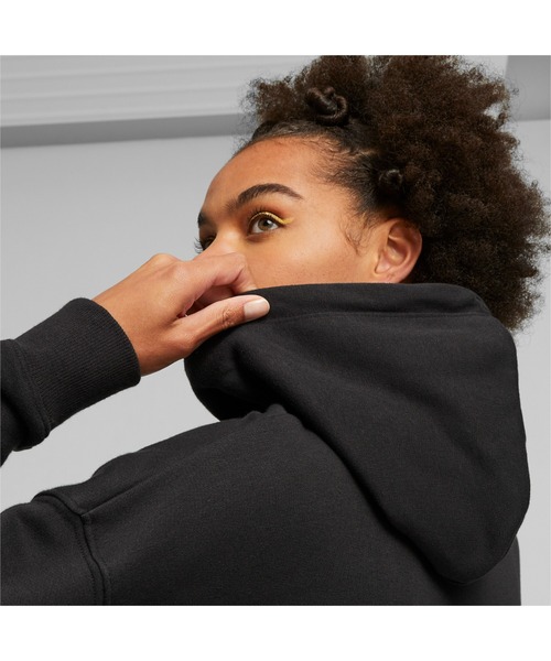 PUMA（プーマ）の「PUMA プーマ ウィメンズ CLASSICS クロップド フーディー TR（スウェット・レディース・ブラック/ライトグレー・LARGE/MEDIUM/X-SMALL/SMALL）」の11枚目の写真