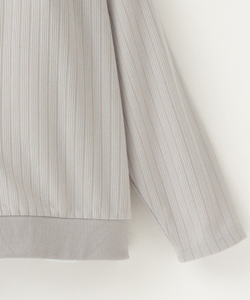 Mossimo（モッシモ）の「MOSSIMO（モッシモ）針抜きカーデ　ロンTセット アンサンブル（Tシャツ/カットソー・メンズ・グレー系その他/ブラック・M/XL/L）」の5枚目の写真