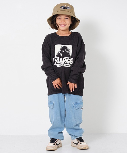 XLARGE KIDS（エクストララージキッズ）の「ハイショクストレッチデニムパンツ（デニムパンツ・キッズ・ライトブルー/ネイビー/ブラック・120cm/140cm/130cm/110cm/100cm/90cm）」の18枚目の写真