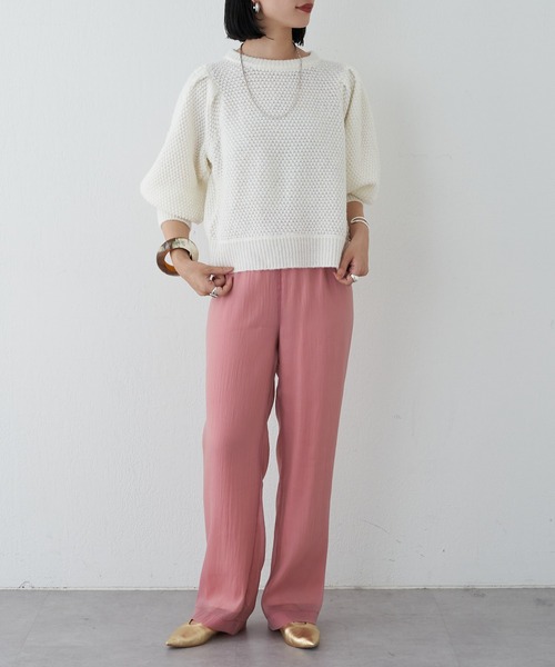 SHENERY（シーナリー）の「ポップコーンニットプルオーバー（ニット/セーター・レディース・ブラック/ピンク/オフホワイト・FREE）」の15枚目の写真