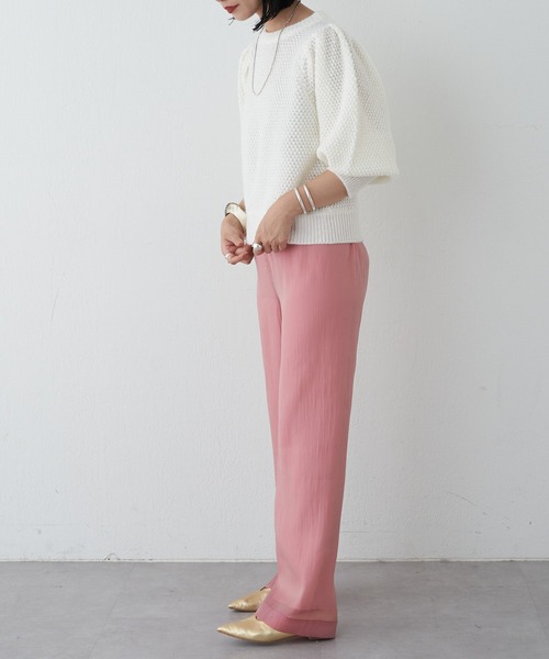 SHENERY（シーナリー）の「ポップコーンニットプルオーバー（ニット/セーター・レディース・ブラック/ピンク/オフホワイト・FREE）」の16枚目の写真