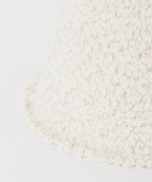 SMELLY(スメリー)の「モコモコクローシュハット(ハット・レディース・キャメル/アイボリー/ブラック・-)」の5枚目の写真