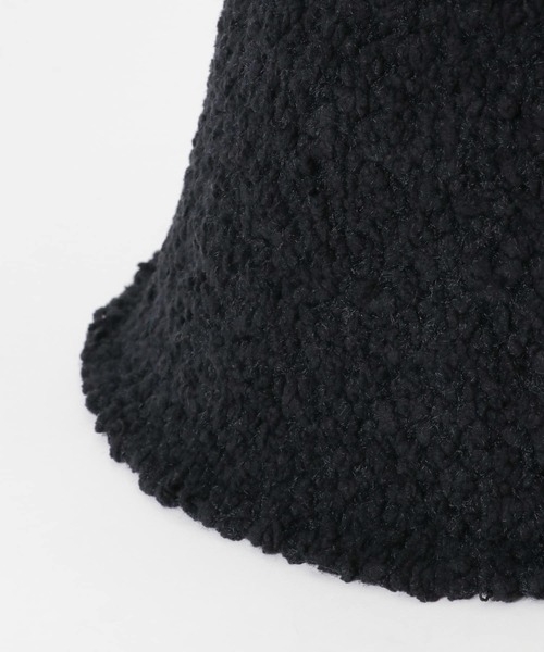 SMELLY(スメリー)の「モコモコクローシュハット(ハット・レディース・キャメル/アイボリー/ブラック・-)」の4枚目の写真