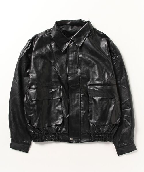 WESTSEA（ウエストシー）の「A-2ジャケット PUレザージャケット