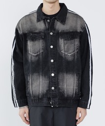 Theater code | side line sleeve denim jacket/サイドラインスリーブ トラックデニムジャケット 袖ライン(デニムジャケット)