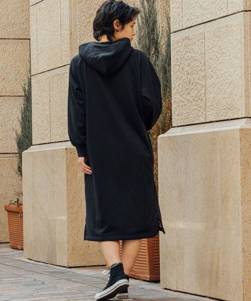 OUTDOOR PRODUCTS(アウトドアプロダクツ)の「【OUTDOOR PRODUCTS/アウトドアプロダクツ】 身頃ボア ワンピース(ワンピース・レディース・ブラック/チャコールグレー/ダークグリーン/杢グレー・MEDIUM/LARGE)」の9枚目の写真