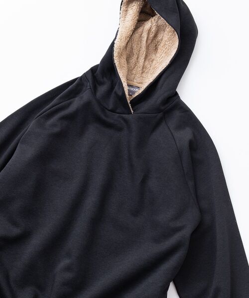 OUTDOOR PRODUCTS(アウトドアプロダクツ)の「【OUTDOOR PRODUCTS/アウトドアプロダクツ】 身頃ボア ワンピース(ワンピース・レディース・ブラック/チャコールグレー/ダークグリーン/杢グレー・MEDIUM/LARGE)」の10枚目の写真