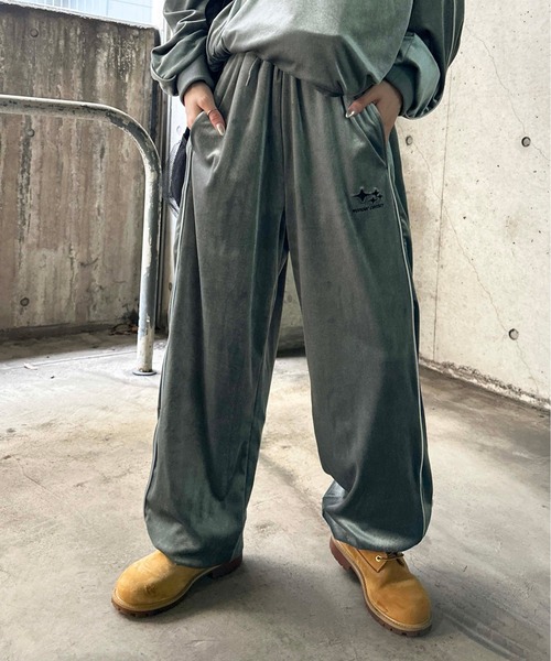 sedacle(セダクル)の「ベロアトラックパンツ【SETUP着用可能】(その他パンツ・メンズ・グレー/ネイビー・MEDIUM/LARGE)」の5枚目の写真