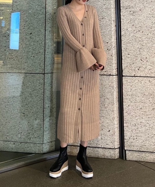 カーディガン Pokky lib knit cardigan レディース AMAIL（アマイル）の「Pokky lib knit cardigan（カーディガン