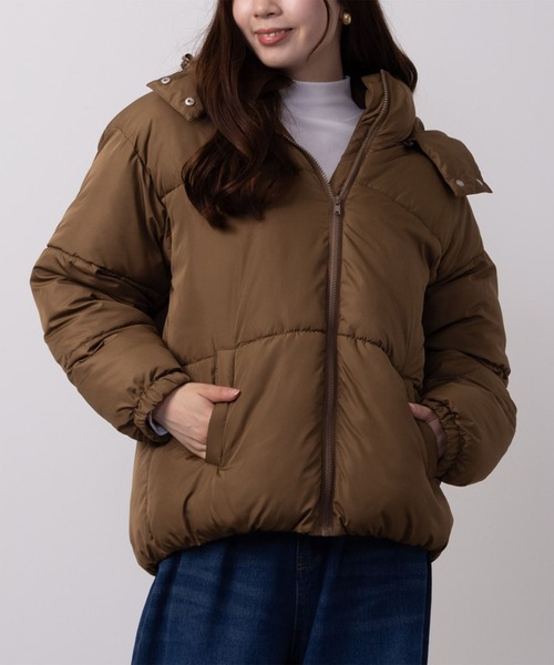 レディース ジャケット スキージャケット フード取り外し可能 フリース裏地 撥水 フード取り外し可】中綿ブルゾン[品番：NCLW0014146]｜NICE CLAUP