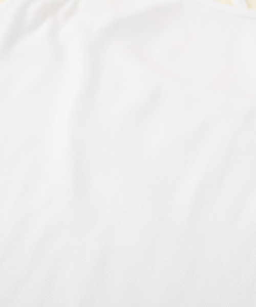 URBAN CHERRY（アーバンチェリー）の「【展開サイズUP】バッククロスダブルストラップキャミソール（キャミソール・キッズ・グリーン/ホワイト/ブラック・130cm/110cm/140cm/120cm/150cm）」の5枚目の写真