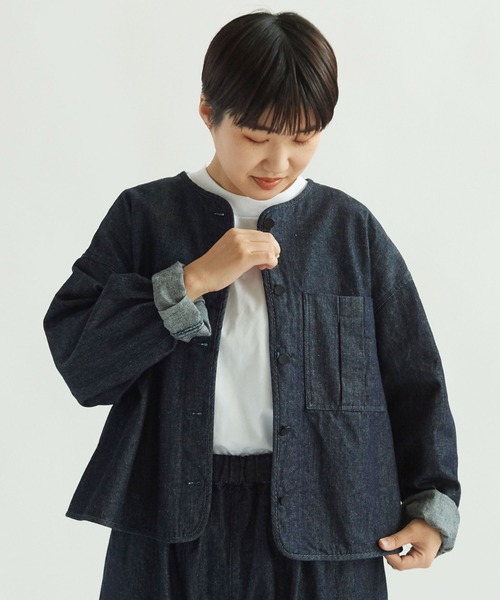 yuni（ユニ ）の「10oz デニム haori ジャケット 1701JK003241