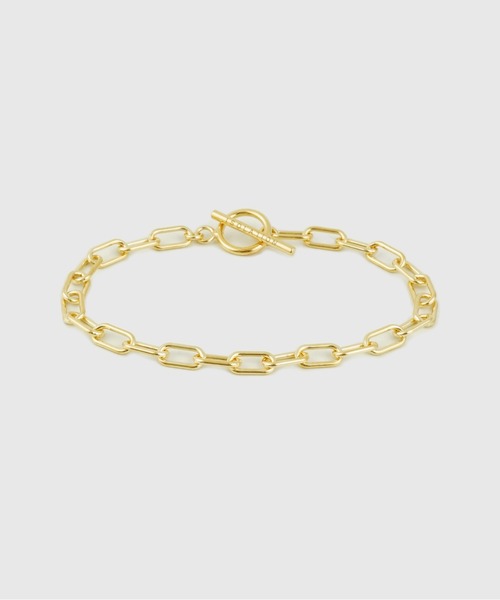 【ISOLATION / アイソレーション】silver925 Oval Chain Bracelet (K18gp) / オーバルチェーンブレスレット