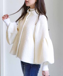 ロービングツイード バルーンスリーブショートジャケット