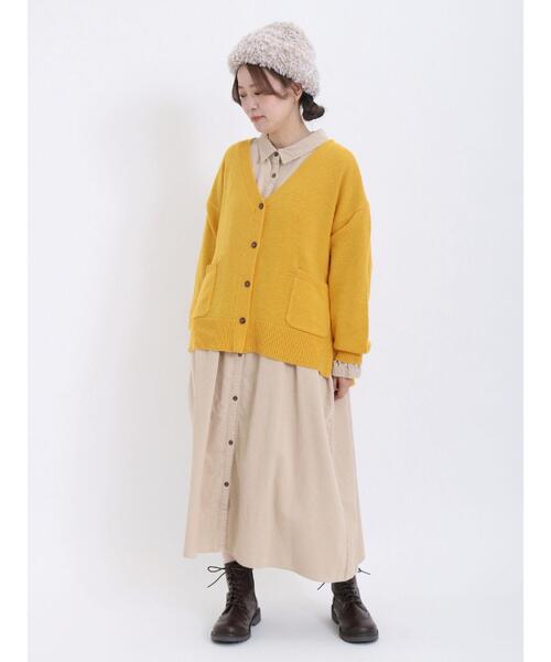 Samansa Mos2（サマンサ モスモス）の「モールニットワッチ（ハット・レディース・オフホワイト/ベージュ・F）」の6枚目の写真