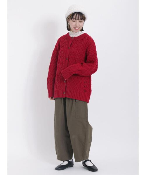 Samansa Mos2（サマンサ モスモス）の「モールニットワッチ（ハット・レディース・オフホワイト/ベージュ・F）」の10枚目の写真