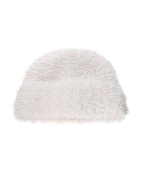 Samansa Mos2（サマンサ モスモス）の「モールニットワッチ（ハット・レディース・オフホワイト/ベージュ・F）」の11枚目の写真