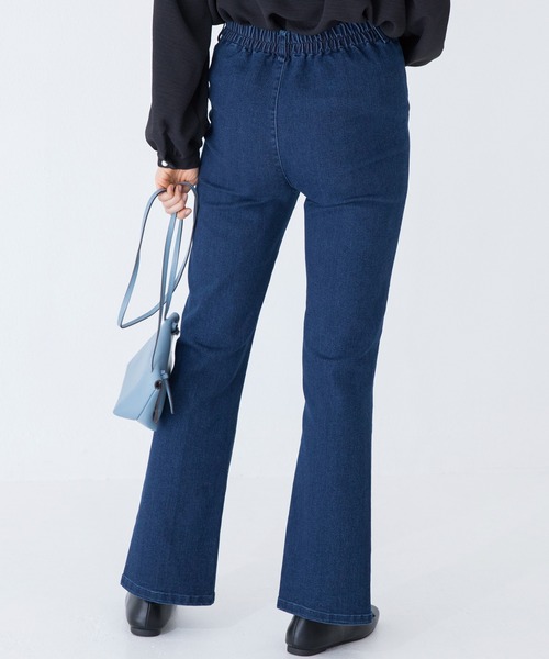I am I パールデニム パンツ 濃紺 I am I パールデニム パンツ 濃紺