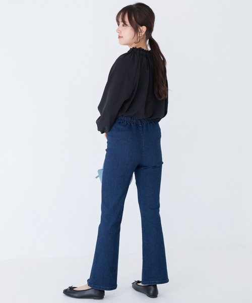 スーパーストレッチ 裾パールデニム（デニムパンツ）｜INCEDE