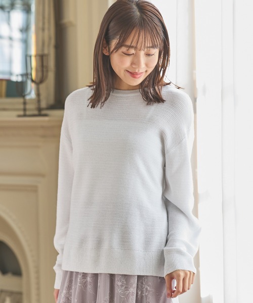 Honeys（ハニーズ）の「クルーネックラメニット（ニット/セーター