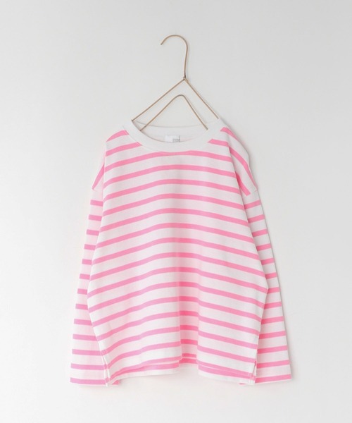 LOWRYS FARM（ローリーズファーム）の「ＵＳＡボーダーロングスリーブ　989523（Tシャツ/カットソー・キッズ・ブルー/ネイビー/ピンク/レッド・110cm/130cm/140cm/150cm/120cm）」の4枚目の写真