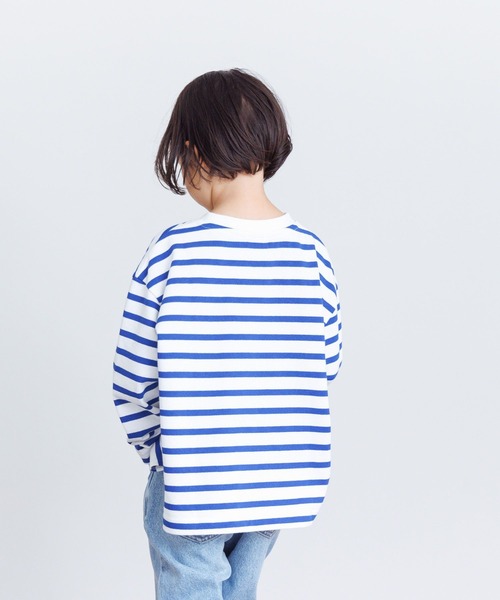 LOWRYS FARM（ローリーズファーム）の「ＵＳＡボーダーロングスリーブ　989523（Tシャツ/カットソー・キッズ・ブルー/ネイビー/ピンク/レッド・110cm/130cm/140cm/150cm/120cm）」の14枚目の写真