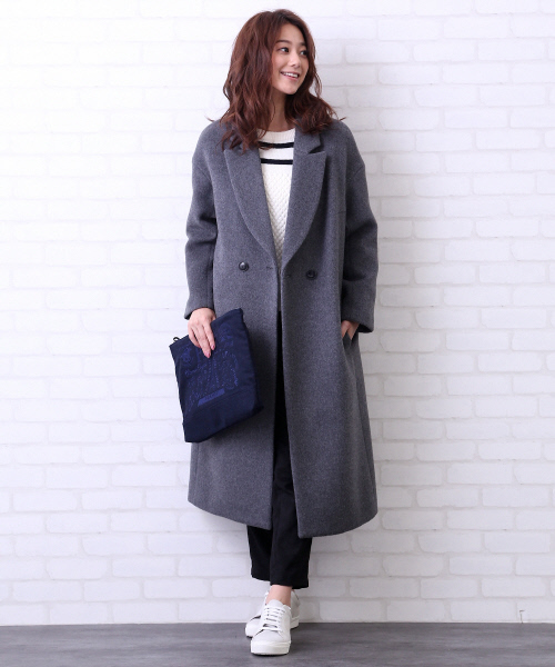 Rouge vif（ルージュヴィフ）の「Liberty別注2TONE CLUTCH（クラッチバッグ・レディース・ネイビー/グレー・FREE）」の12枚目の写真