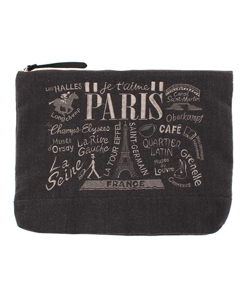 Rouge vif（ルージュヴィフ）の「Liberty別注2TONE CLUTCH（クラッチバッグ・レディース・ネイビー/グレー・FREE）」の5枚目の写真