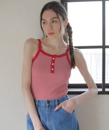 FRUIT OF THE LOOM（フルーツオブザルーム）の「ボーダーワッフルキャミ / インナー / トップス / シンプル / カジュアル / 無地（キャミソール）」