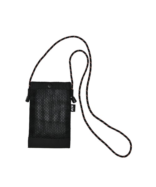 KiU（キウ）の「パラコードメッシュミニサコッシュ（ショルダーバッグ・メンズ・ベージュ/カーキ/ブラック・FREE）」の9枚目の写真